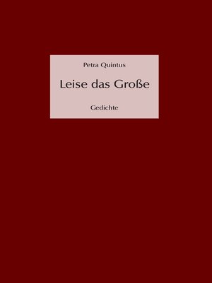 cover image of Leise das Große